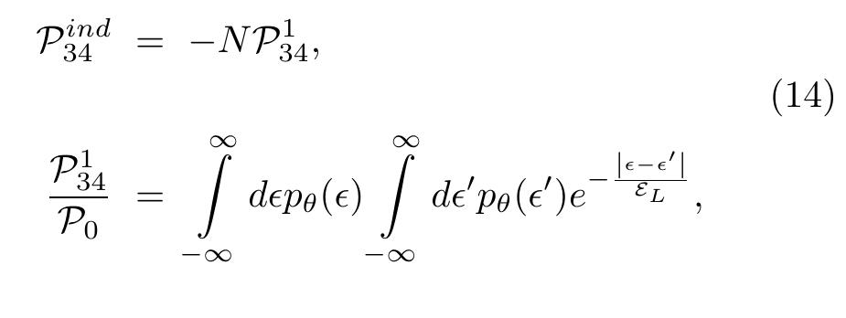 where €, = fh/(20,) is the energy of a 1-particle leviton®®.  The individual contribution is the same for all particles at nonzero temperatures, as it was at zero temperature, 