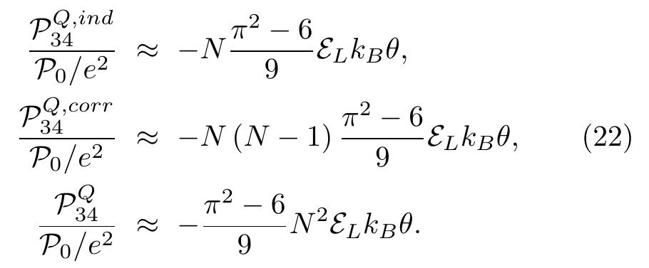 The individual contribution is the same for all particles, so it is additive, that is, it is proportional to the num- ber of particles N. The correlation contribution of each pair of particles is the same, so it is proportional to the  number of pairs, N(N — 1). 