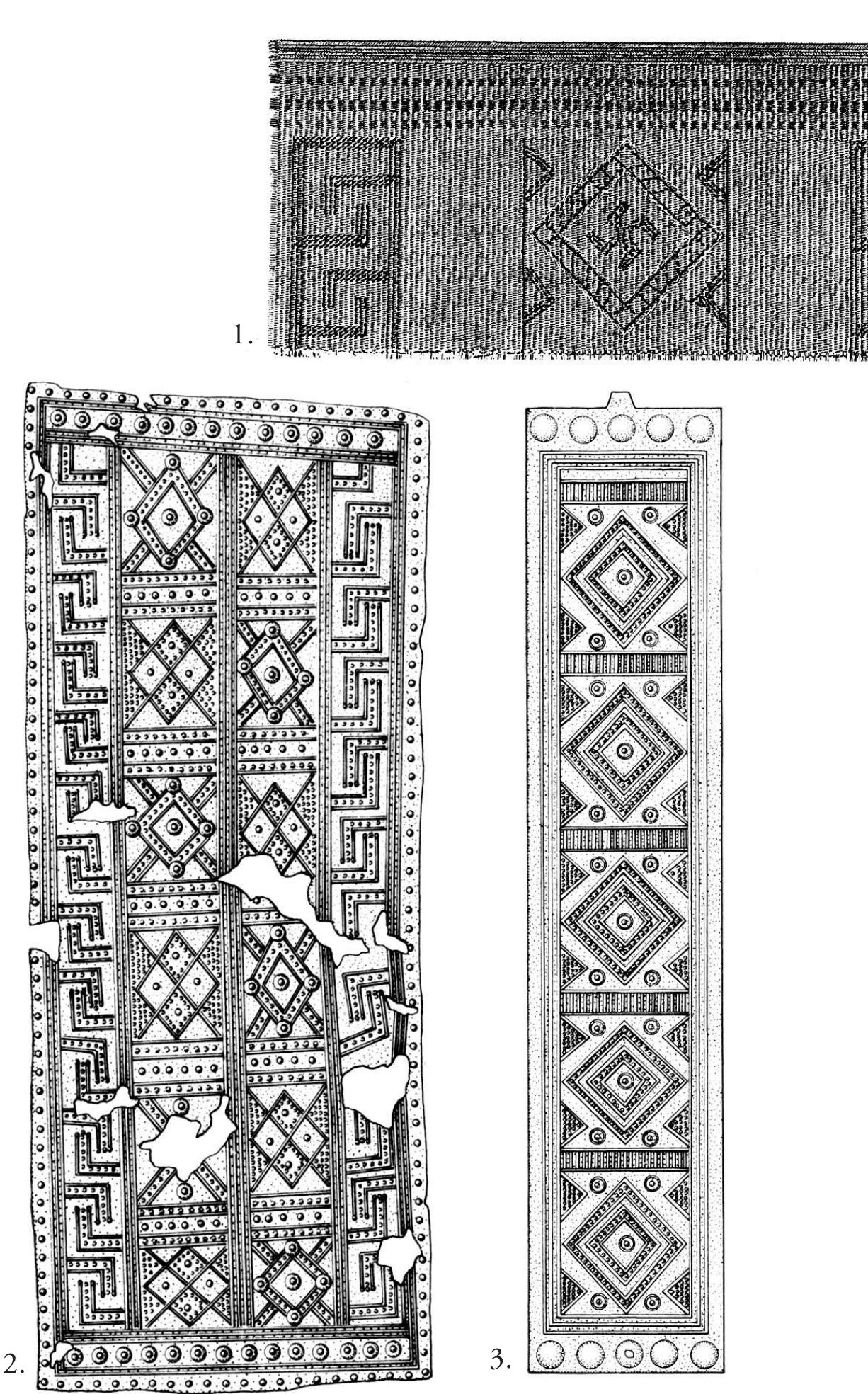 Impressive Textiles Examples Figure 2 - from Textile symbolism in Early Iron Age burials