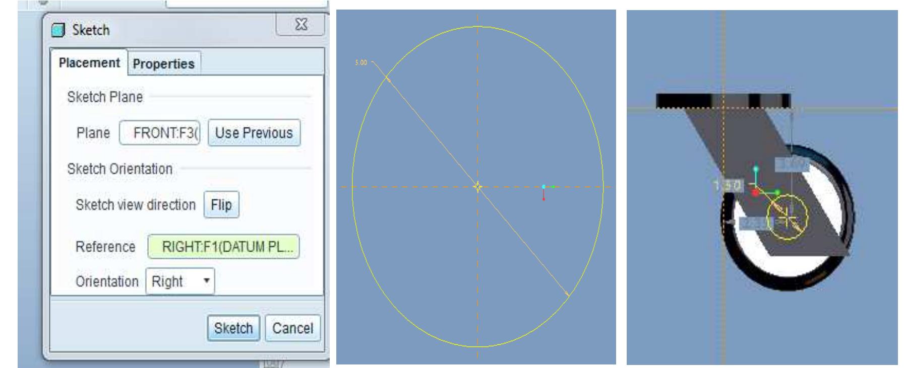 ( 6.3) cad model & fabricated design of wheel assembly
