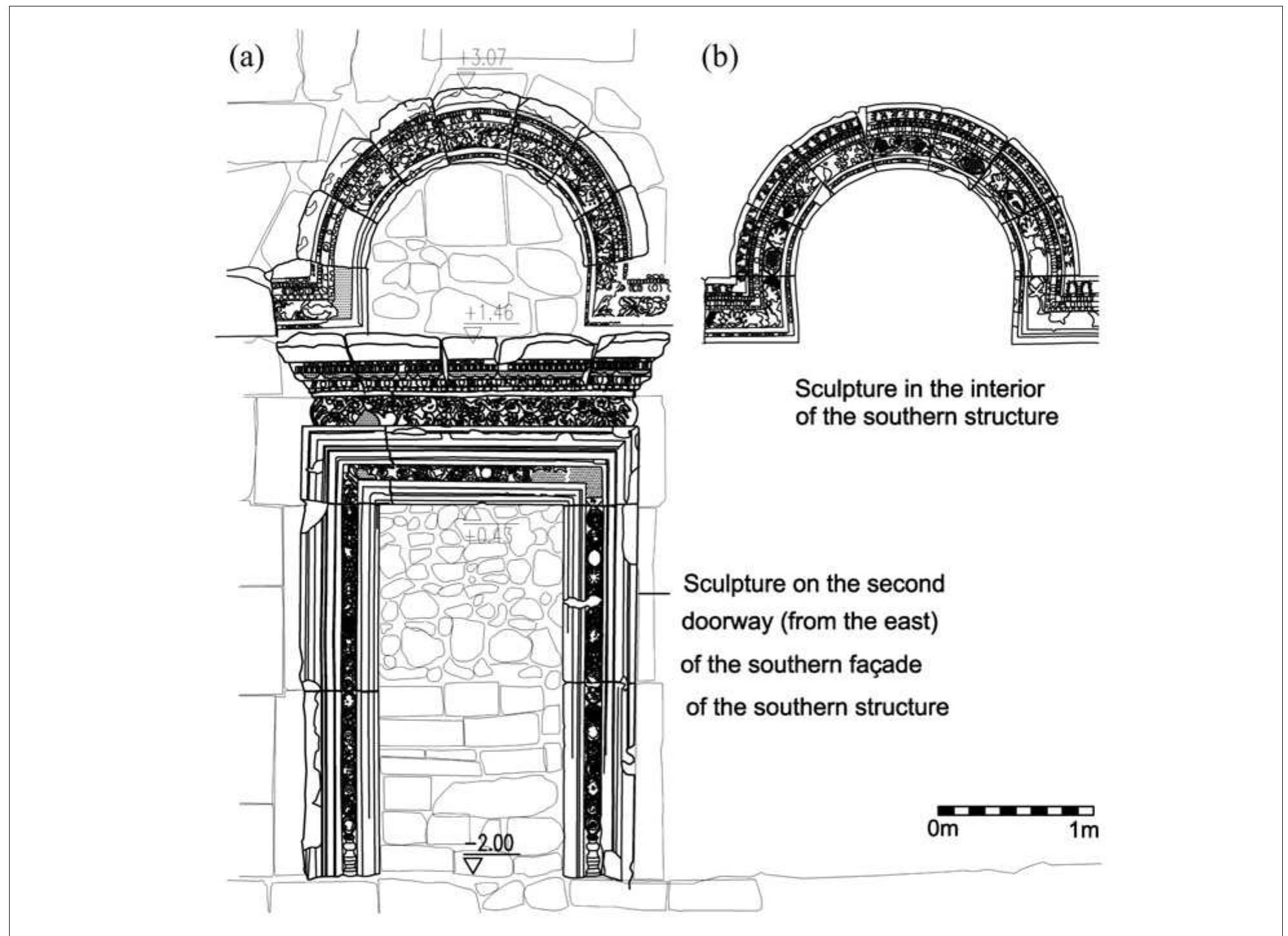 The apse of the northern structure of the standing building