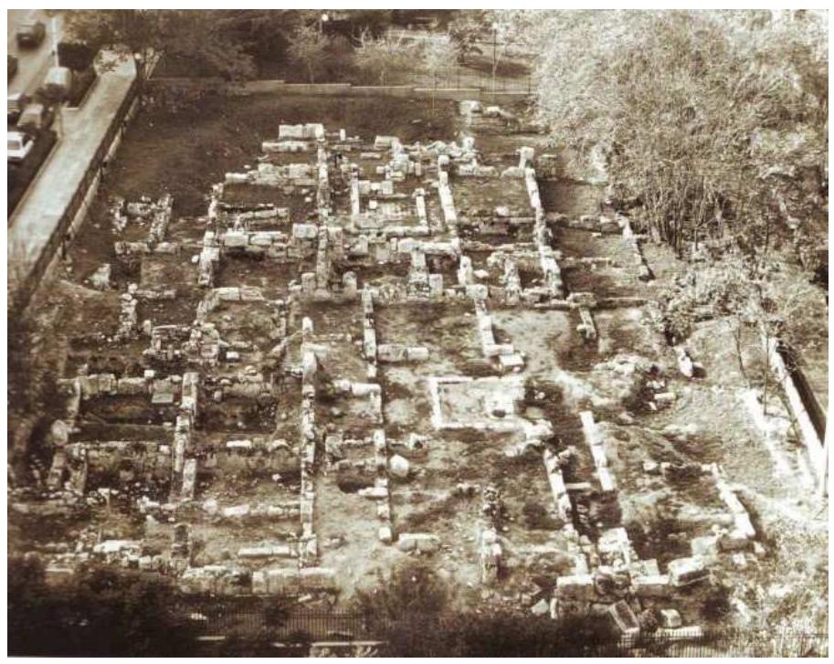 Plan of revealed water supply structures at st. konstantin’s