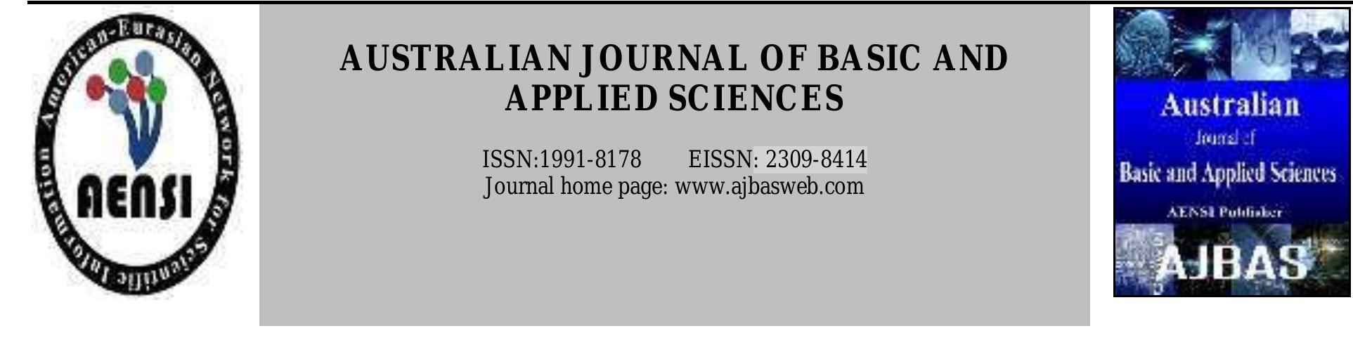 (PDF) AUSTRALIAN JOURNAL OF BASIC AND APPLIED SCIENCES The ...