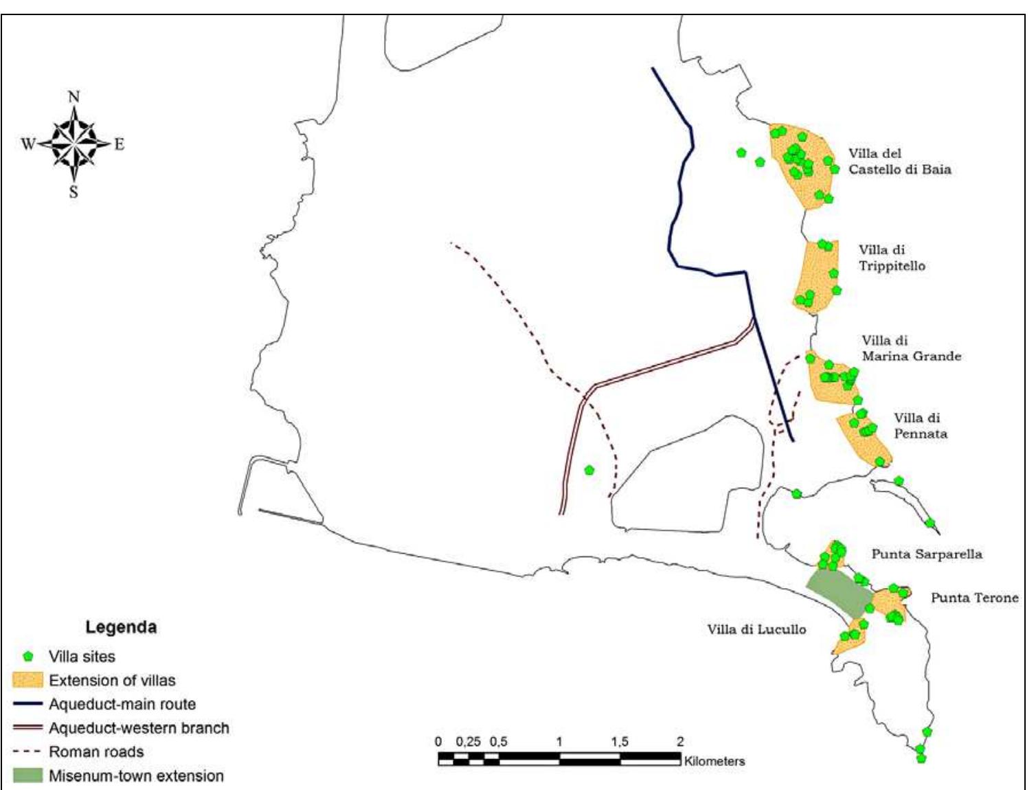 Fig. 3 - Landscape reconstruction after GIS analysis. 