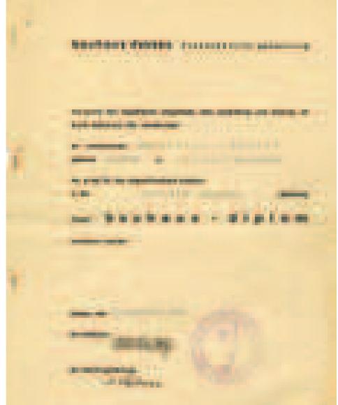 Brandts Bauhaus-Diplom, 1929 Brandt's Bauhaus-Diploma, 1929 