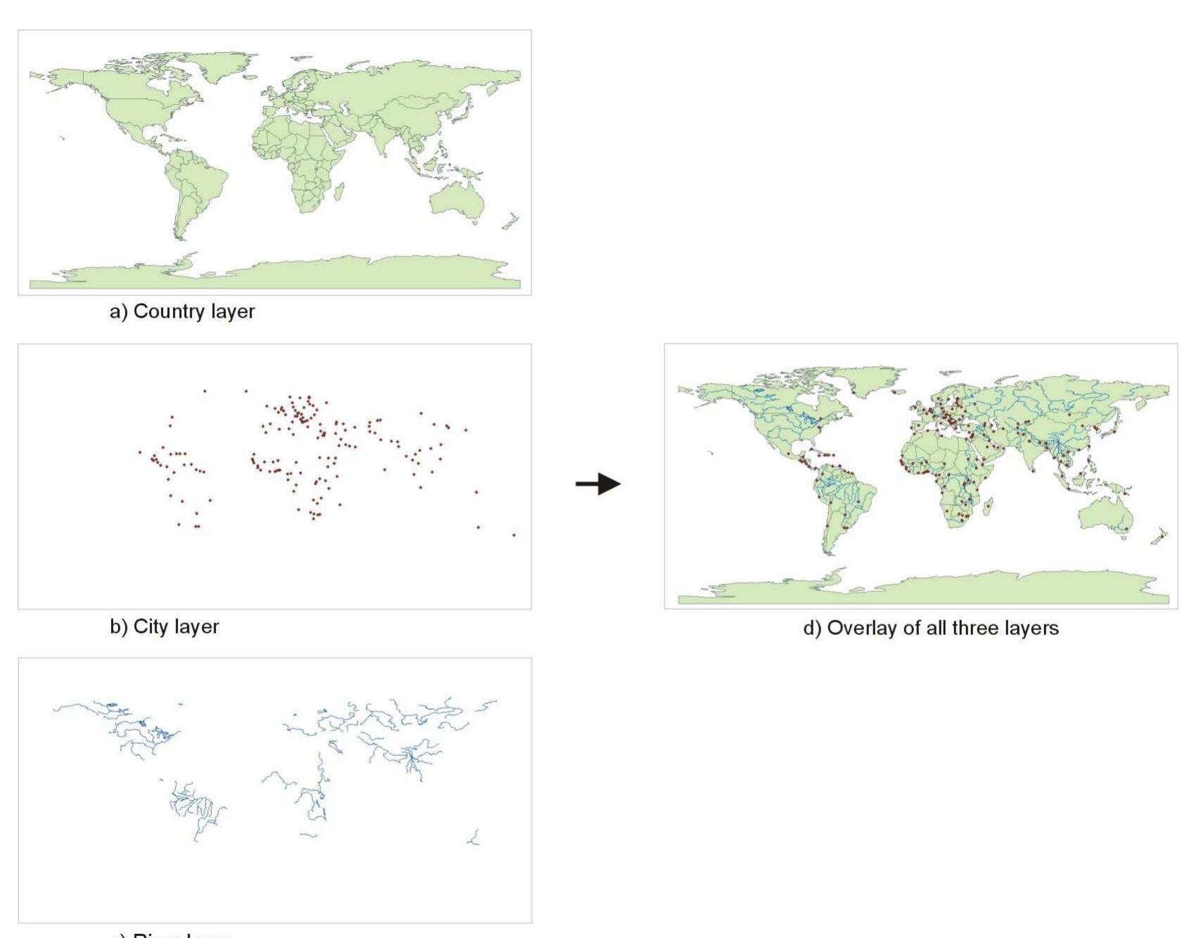 5: example of a map overlay: three thematic maps with