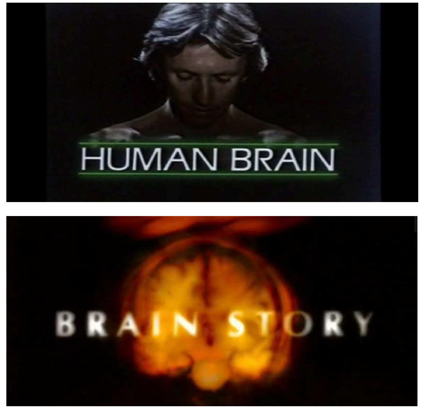 A Method for Studying Popular Neuroimaging  Figure 1 & 2: The vignette to Human Brain (1983) and Brain Story (2004) producec by British Broadcasting Corporation in London. Looking at the background we can see that there are some differences’. In Human Brain the background is a silhouet- te of a head, but in Brain Story this has changed to a scanning image of a brain in an aesthetically appealing yellow colour. This latter figure is an example of popular neuroimaging and how scanning imagery is used to capture viewers’ attention.  this article, we bring together these cultural perspectives on neuroscience with a more critical disability perspective (e.g. Campbell 2008, Jordan 2014, Altermark 2018), by analysing popular science documentary series from the 1980s along with more recent series. In doing so, we want to add another layer to the discussion concerning cultural perspectives on neuroscience and popular neuroimaging. The aim is to analyse popular neuroimaging of the (dis)able(d) brain as a cultural phenomenon, as well as to explore how there has been, during the last decades, a subtle but important change in the way the “normal” brain is depicted in popular science. 