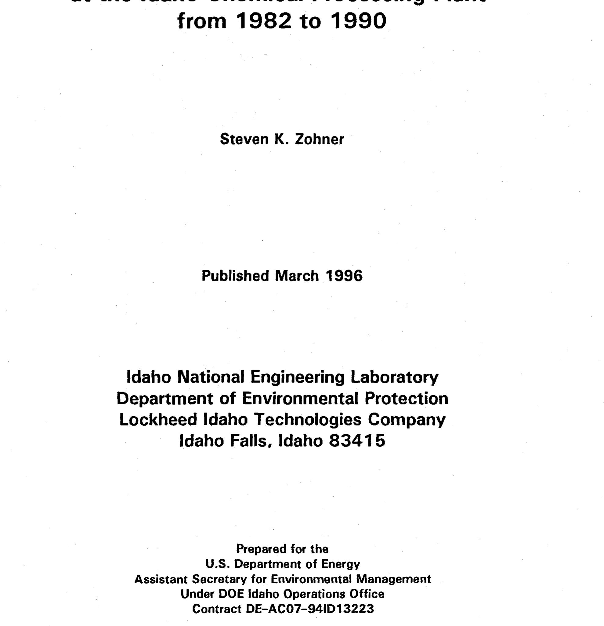PDF) Characterization of Nuclear Decontamination Solutions at the