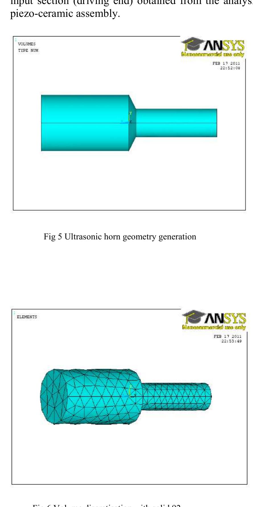 (PDF) Finite Element Analysis of Ultrasonic Stepped Cylindrical Horn ...