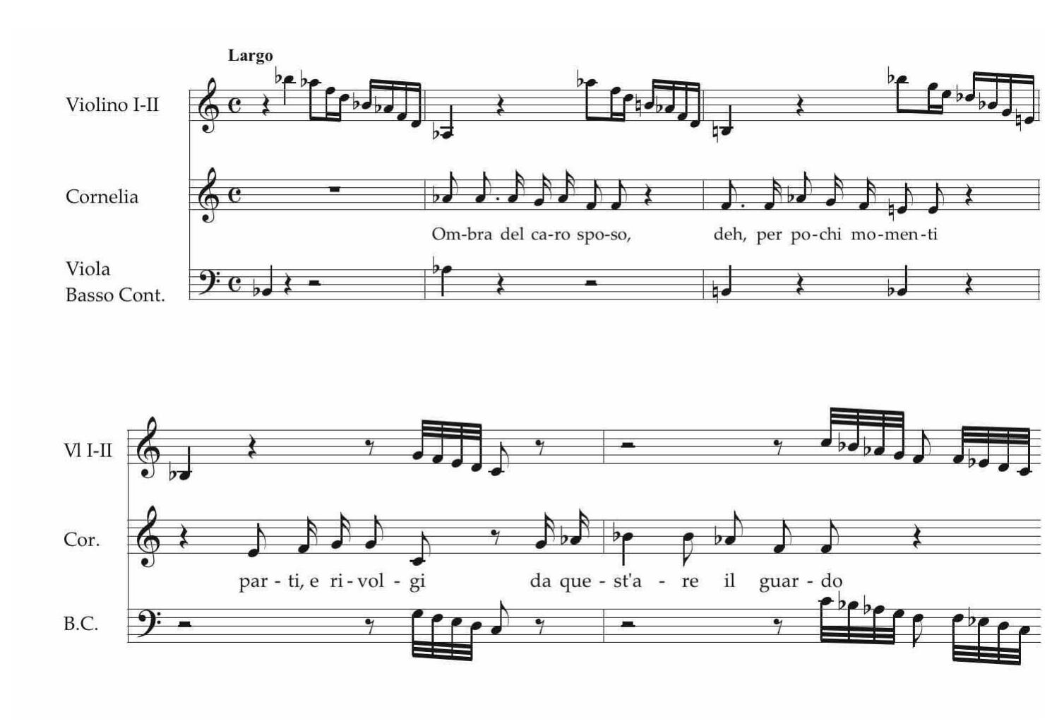 EsEmPIo 19. «Ombra del caro sposo», Cesare in Egitto, IL8, I, pp. 77-78. 