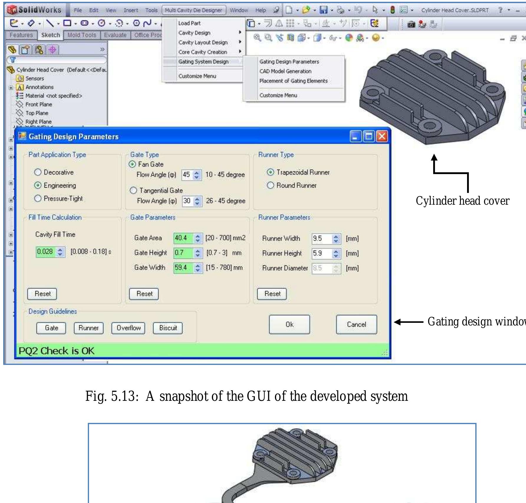 Figure 12 - Gating System Design for a Multi-Cavity