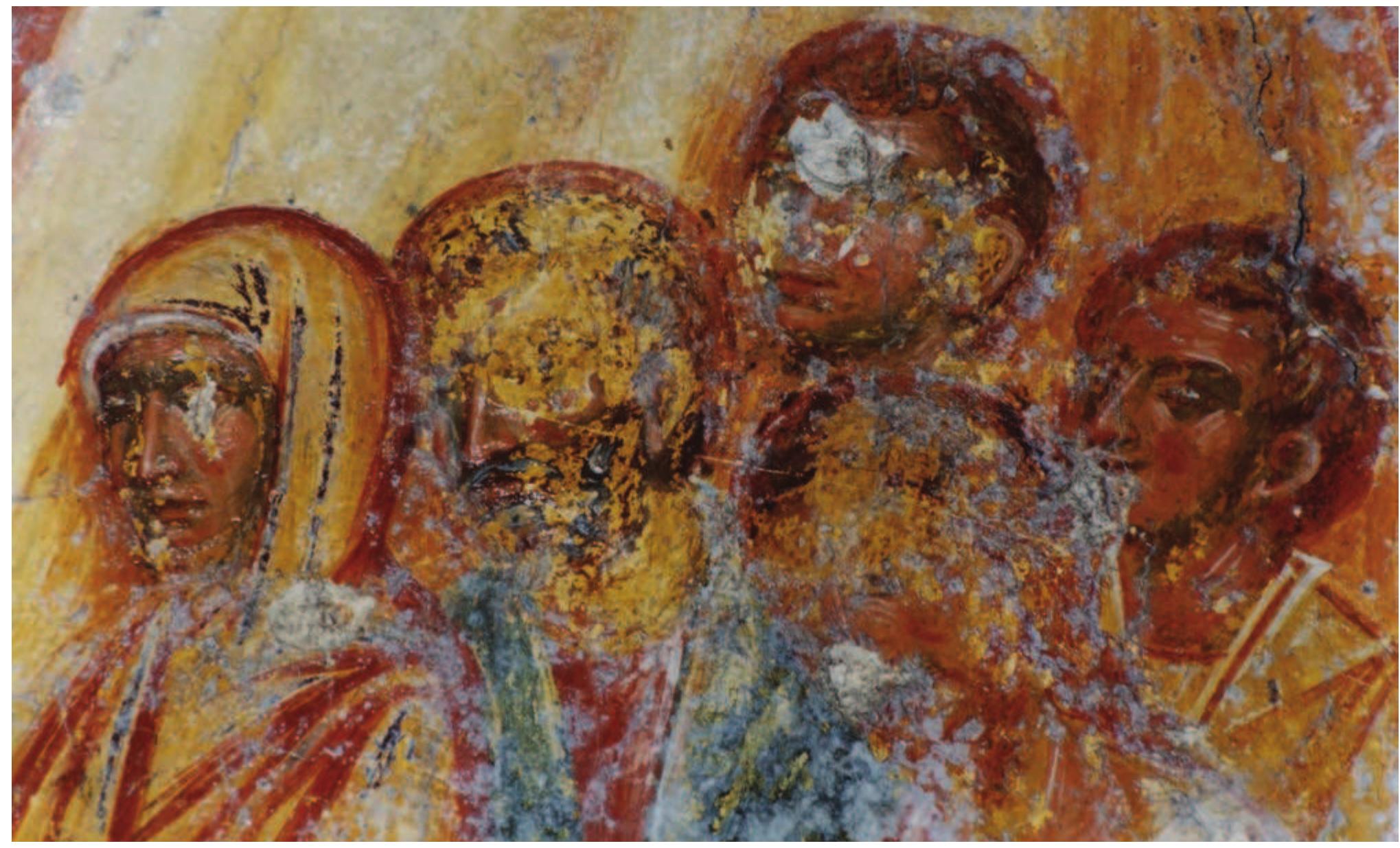 b. Nisyros, Nikeia, church of Ayia Triada. The Entry in Jerusalem (detail). 