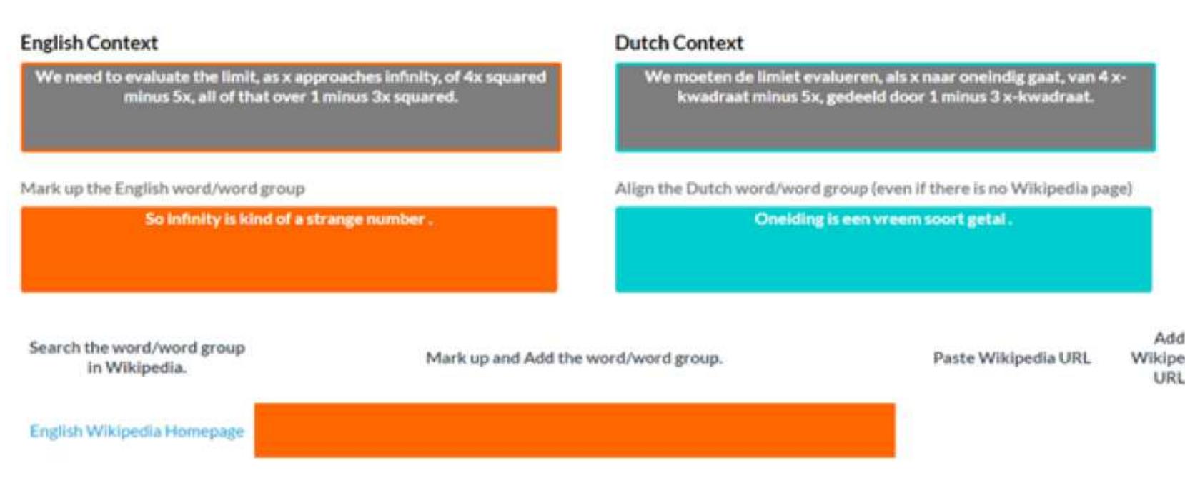 Figure 1: CrowdFlower interface for manual annotation. 