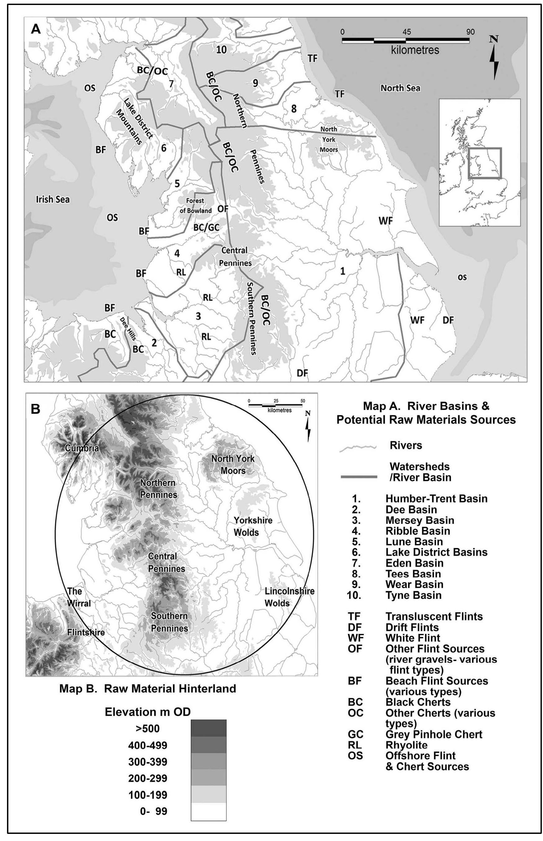 Figure 7. Raw material origins and hinterland 
