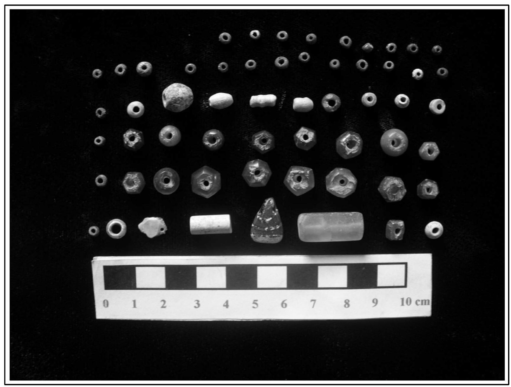 Plate 7. Selection of beads recovered from one Xiongnu burial at Baga Gazaryn Chuluu 