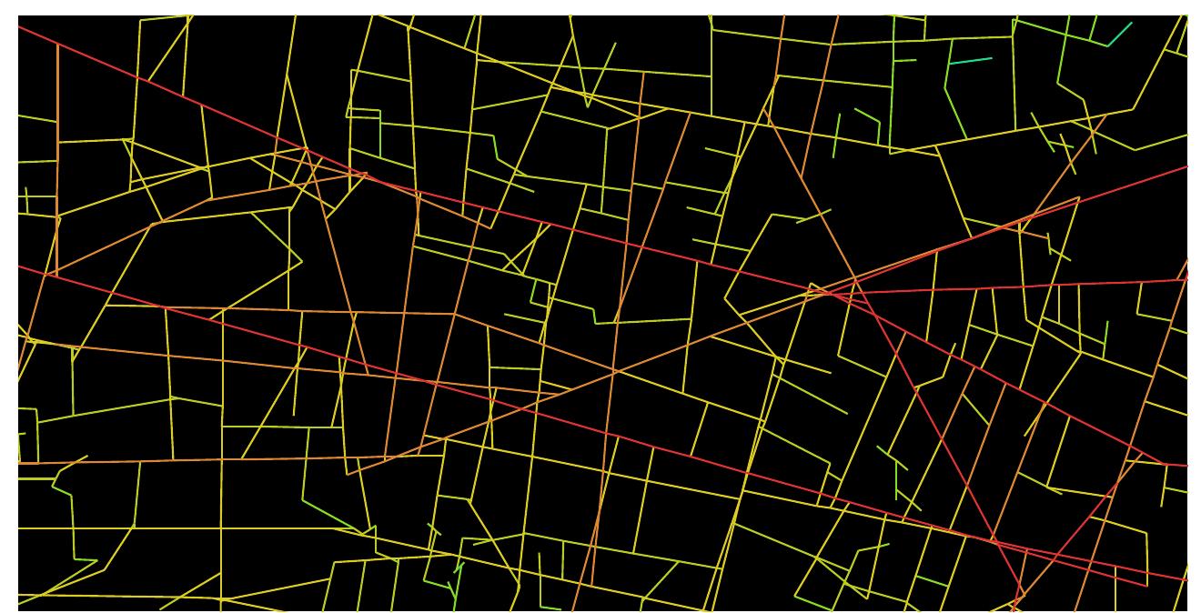 Integration r=n. 5. appendix: space syntax graphs