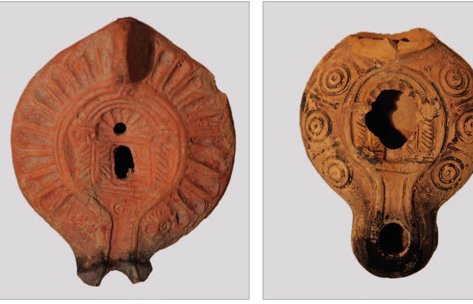 Fig. 7 Rhodes, clay lamps (MX 1308, MX 2831). 
