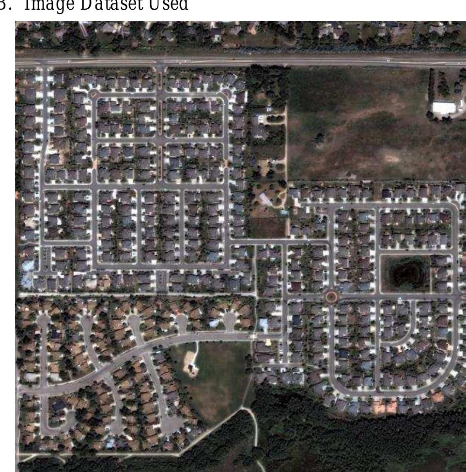High resolution satellite image area), impervious surface