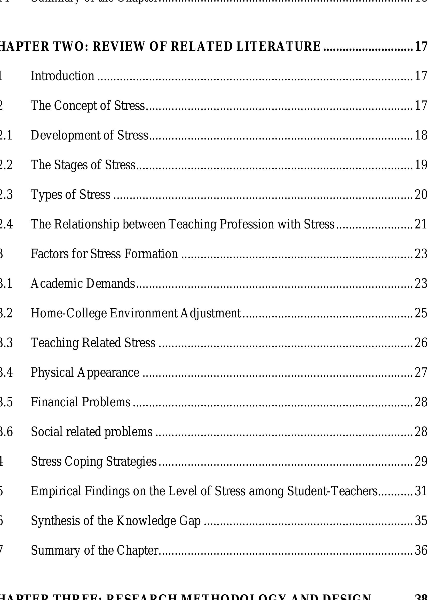 Table 2 - from AN ASSESSMENT OF STRESS FACTORS AFFECTING