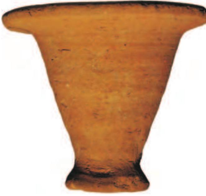 Figure 12.1 Saite-period siltware beaker, c. 620-525 BC; found during the second season of excavations at Naukratis, 1885-6. BM 1888,0601.734. (Photo: © Trustees of the British Museum.) 