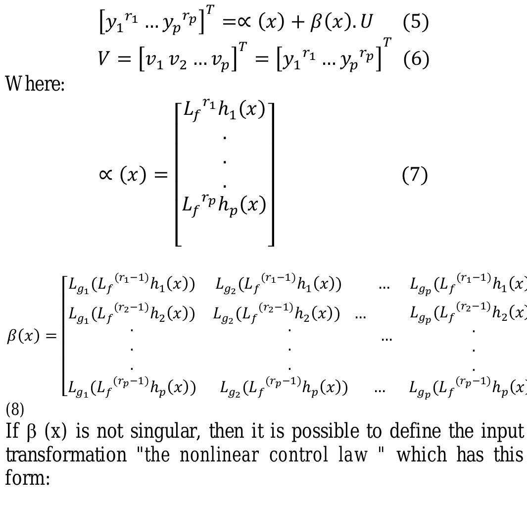 (PDF) Nonlinear Control of MIMO System Using Feedback Linearization ...