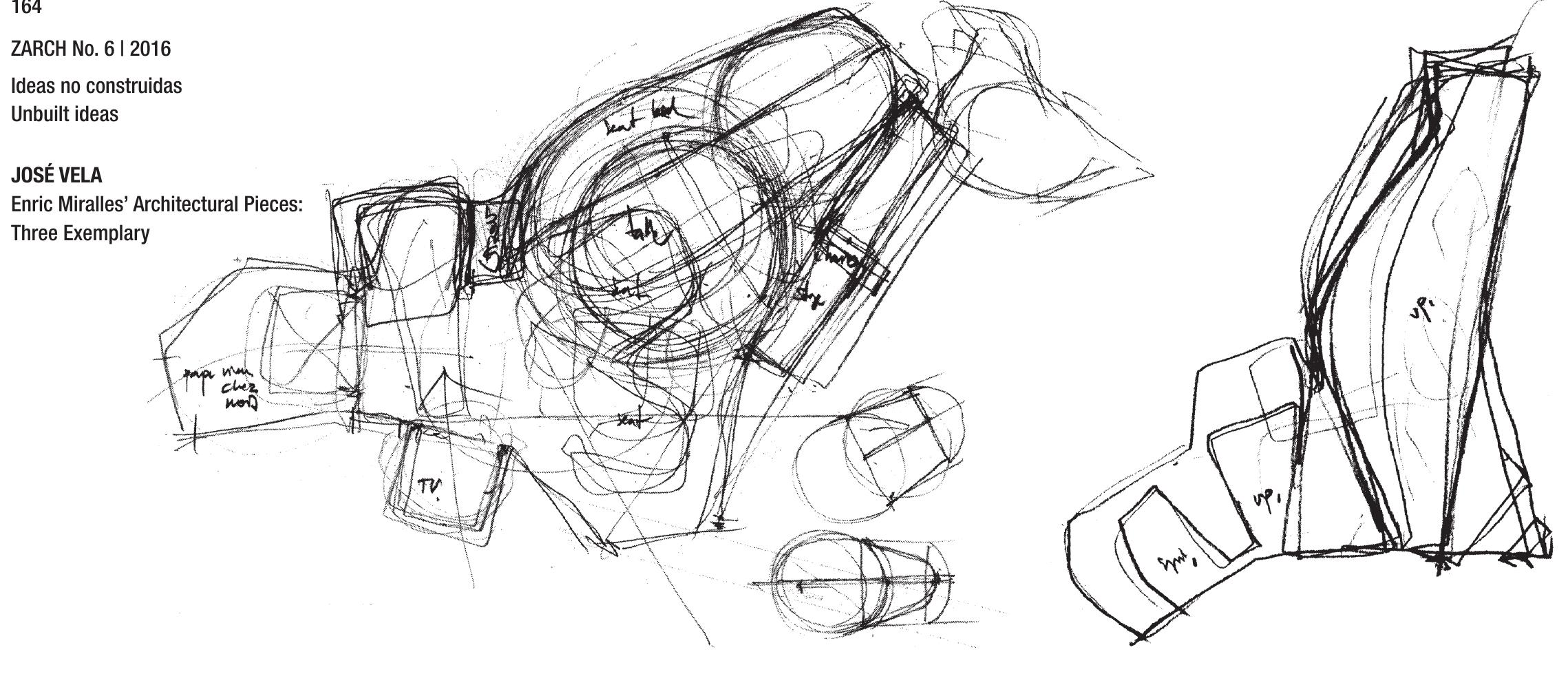 PDF) Enric Miralles' Architectural Pieces: Three Exemplary