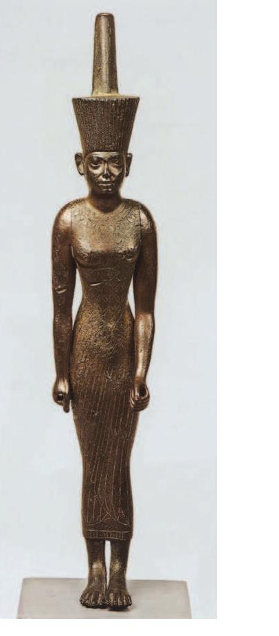 Fig. 6. Eguptian bronze statuette of Neith, 8-7" century BC, from Samos, Heraion. (© Hellenic Ministry of Culture/ Archaeological Receipts Fund/Photo: G. Fafalis). 