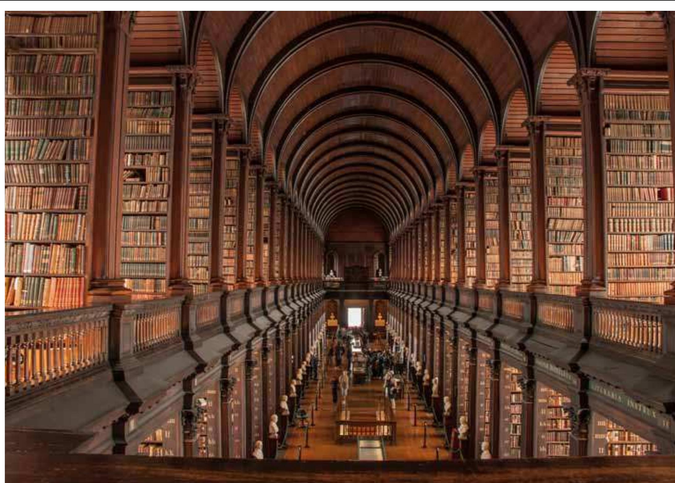 Thomas Burgh, Long Room of the Library at Trinity College, Dublin, 1732. Photo: Mark Garison.  brated architecture which can successfully “evolve” in his 1994 book How Buildings Learn: What Happens after They're Built." The successful transformation of the Trinity College Library, if we were to follow Brand’s reading, is a tribute to Deane and Woodward’s invention and to Burgh’s provision of the building with good “bones”: it was capable of adaptation, structurally, formally, and programmatically. Its ground-storey arcade could be filled in, for example, and a four-square, double-height, flat- ceilinged room allowed for a relative “consonance” between earlier and later versions of the building. Brand’s method is promising, particularly in its use of the growing photographic archive available to the historian wanting to trace physical change.  ring-fencing architectural design as a new pragmatism. Peda- gogically, for the student of architecture, alteration might serve a “sandbox,” a lower-stake, hands-on means through which to learn about the world by affecting it—a heuristic. And for the historian, describing alteration might be a more realistic way of narrating history as the story of change without much change—of the surprisingly modest anthropological impact of the otherwise profound formal, technical, semantic, and politi- cal changes which plot history. 