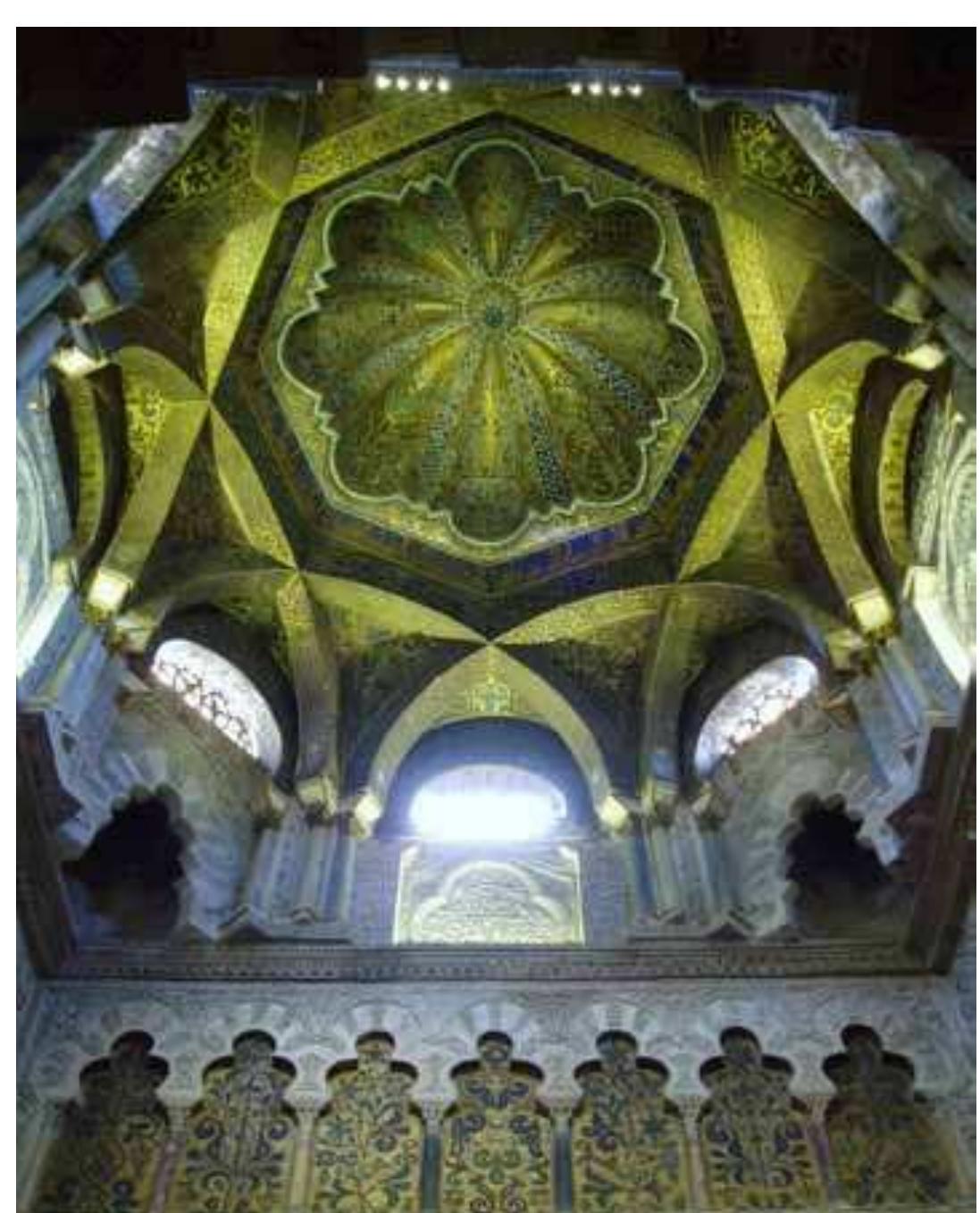 1.6 The Great Mosque in Cordoba, details of ceiling. Photo: Aiden McRae Thomson. 