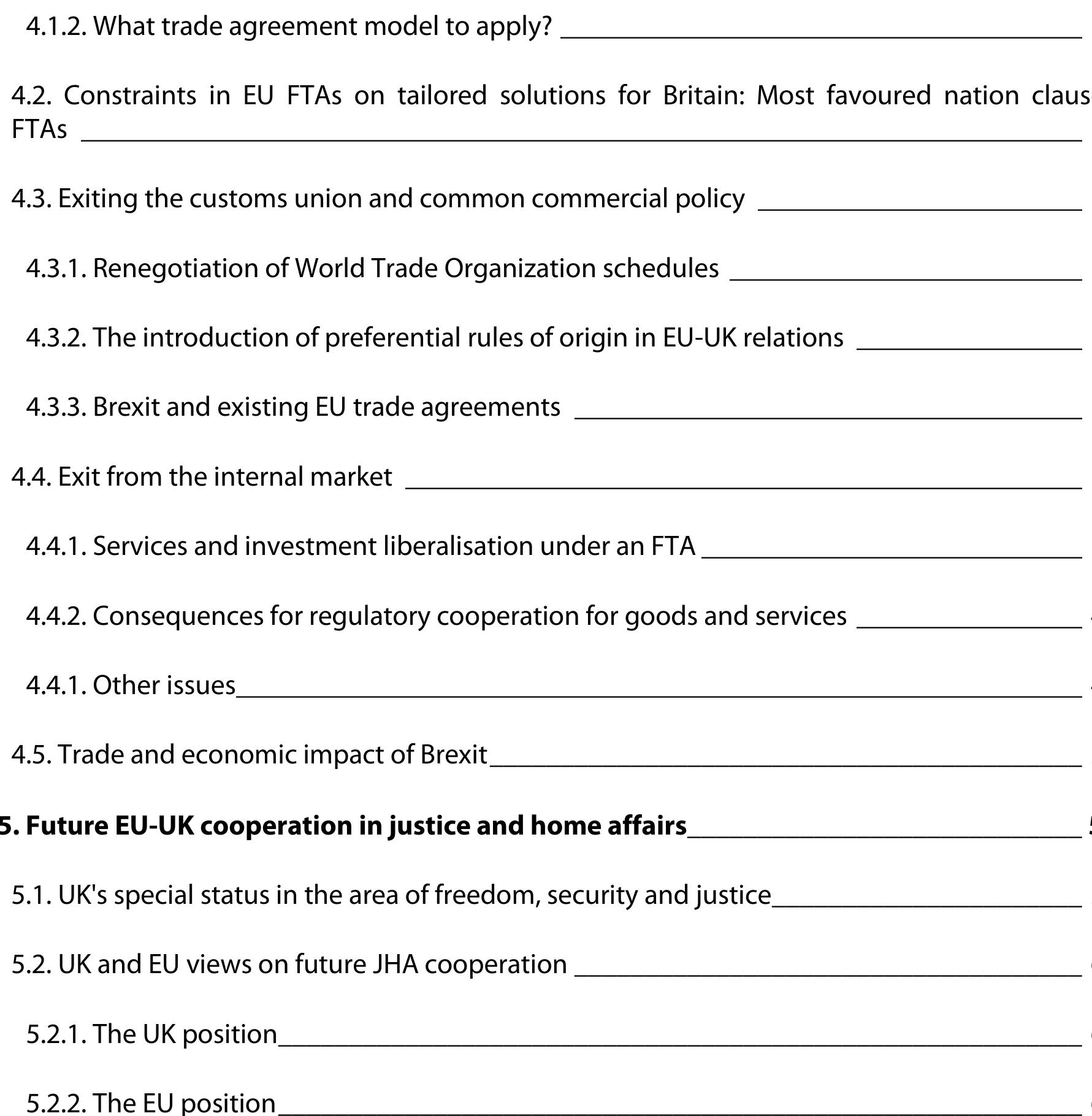 5.2. UK and EU views on future JHA cooperation
 5.2.1. The UK position
