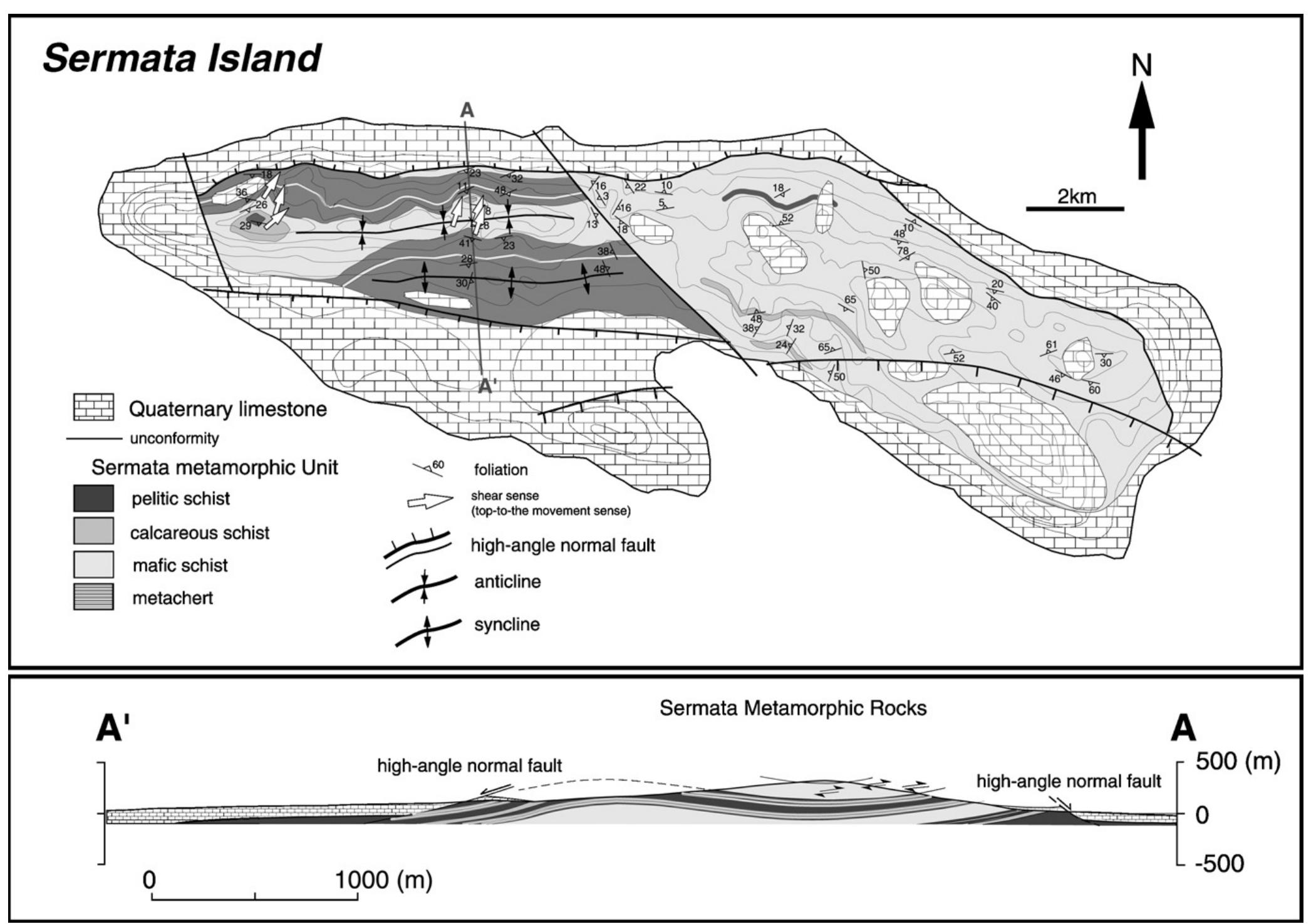 Metaplite Rocks Figure 33 - from COLLISIONAL OROGENS IN INDONESIA : ORIGIN,