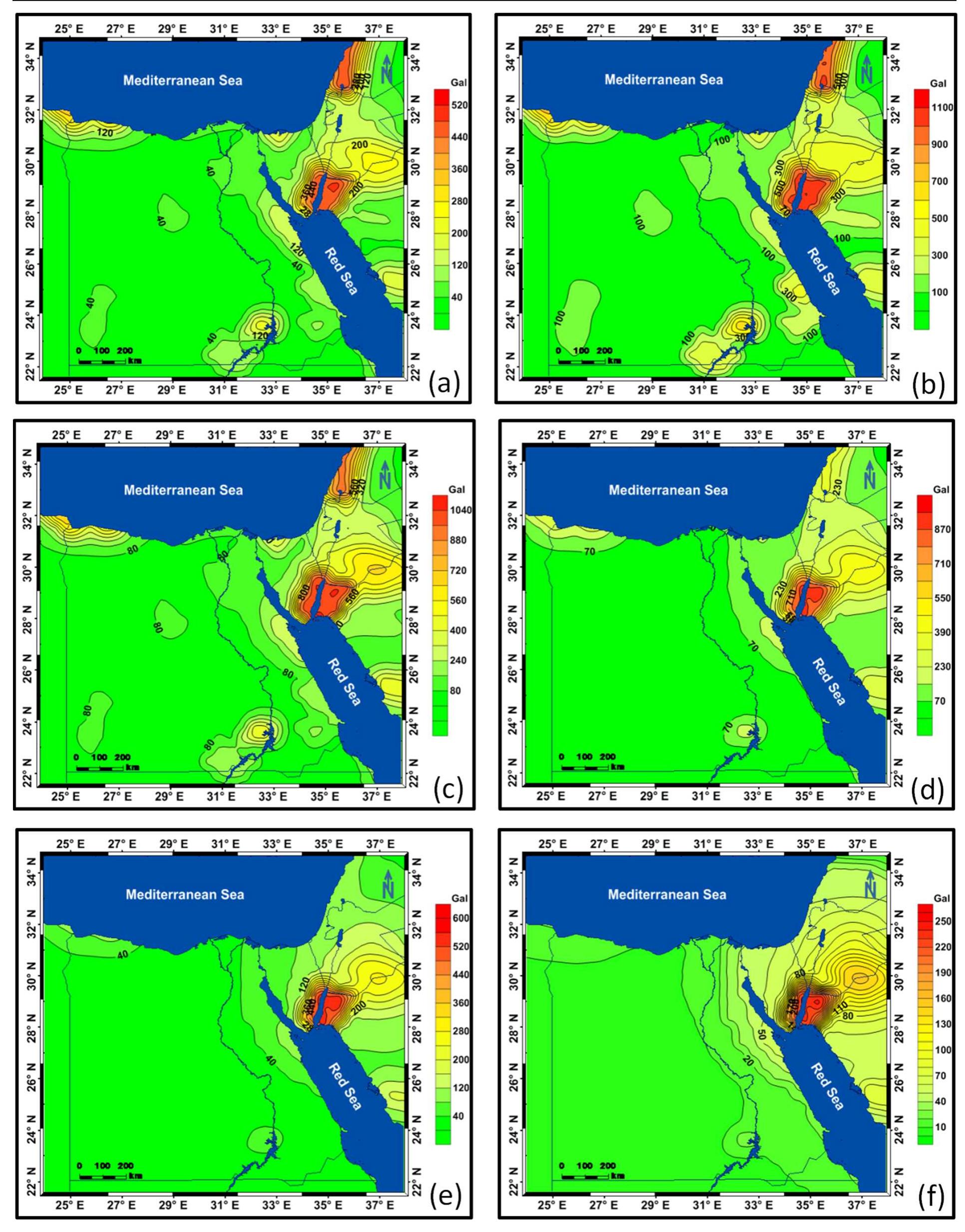 Seismic hazard maps of egypt from the first seismotectonic