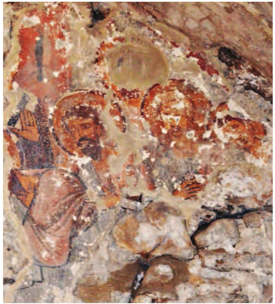 Figure 12. Naxos, Panagia Protothronos. South cross arm, west side: the Martyrdom of the Forty Martyrs of Sebasteia (ca. 970-980). 