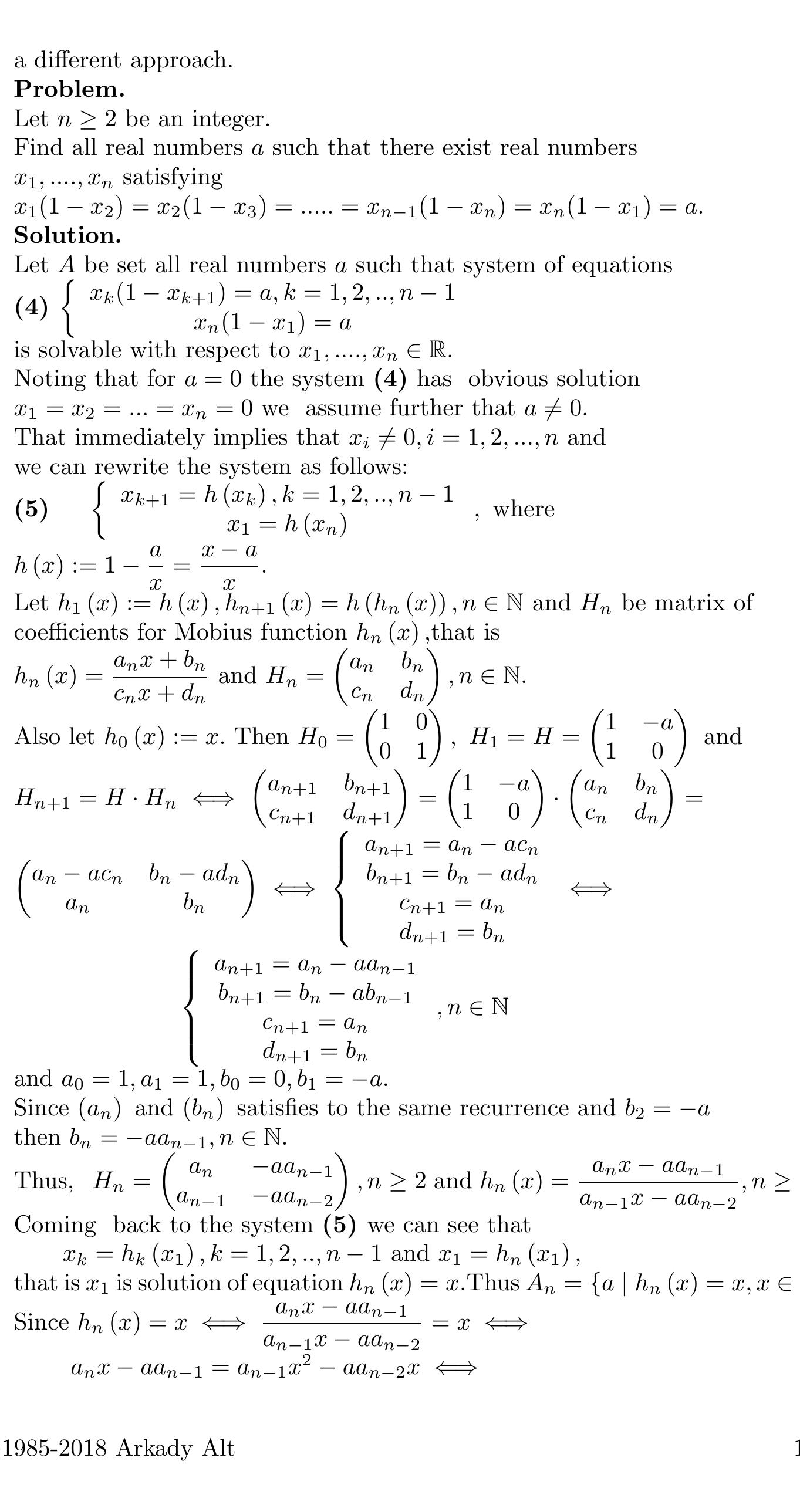 Table 3 - Periodic orbits of Mobius functions