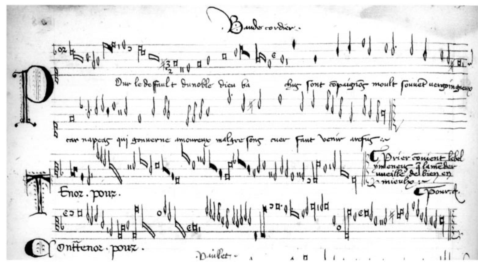 PL. 2. Pour le desfault du noble dieu Bachus, Oxford 213, fo. 108°. Used with the kind permission of the Bodleian Library, University of Oxford 