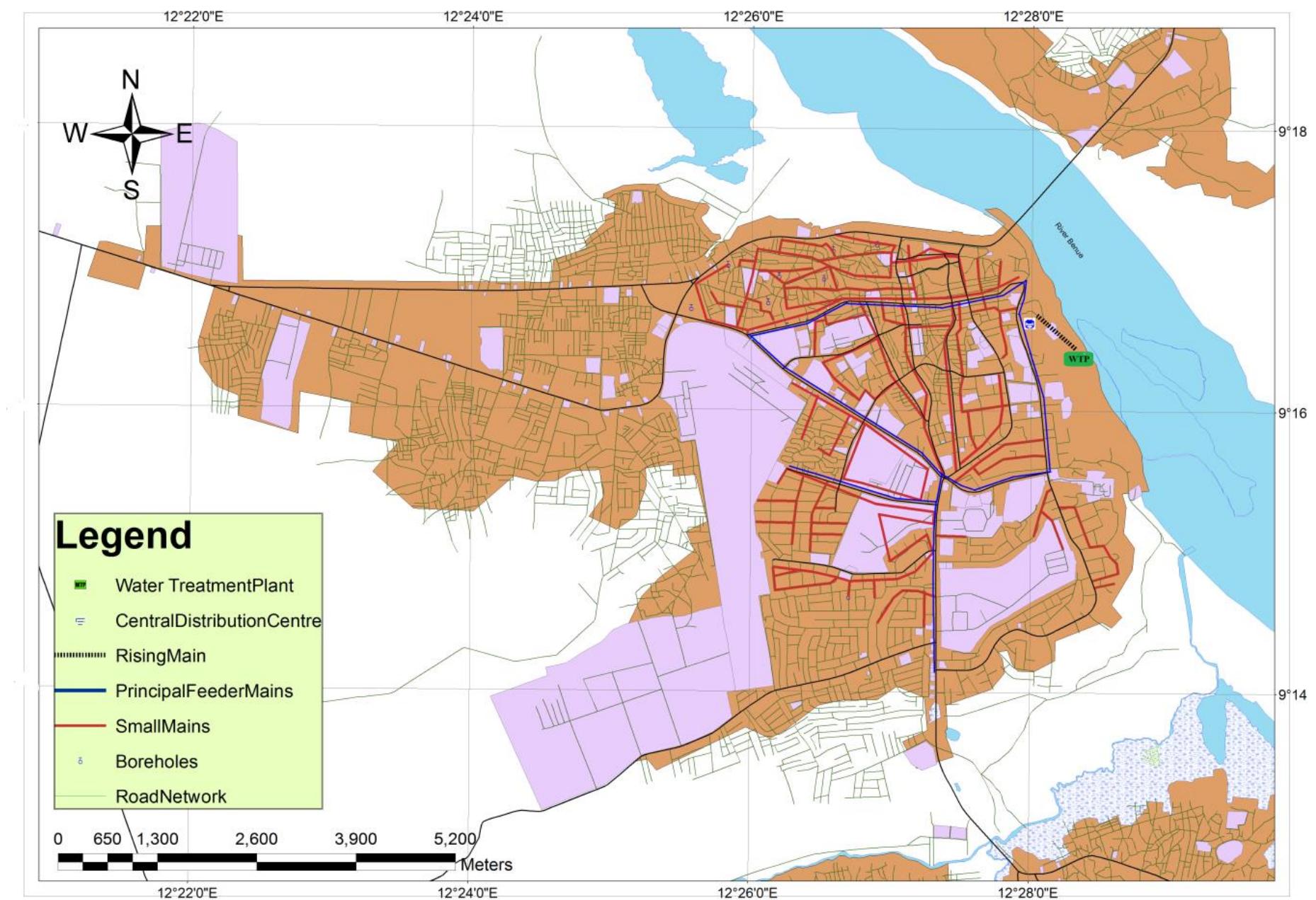 Figure 3: Yola Existing Distribution Network Source: Generated using ArcGIS 10.1  rk Source: Generated using ArcGIS 10.1 