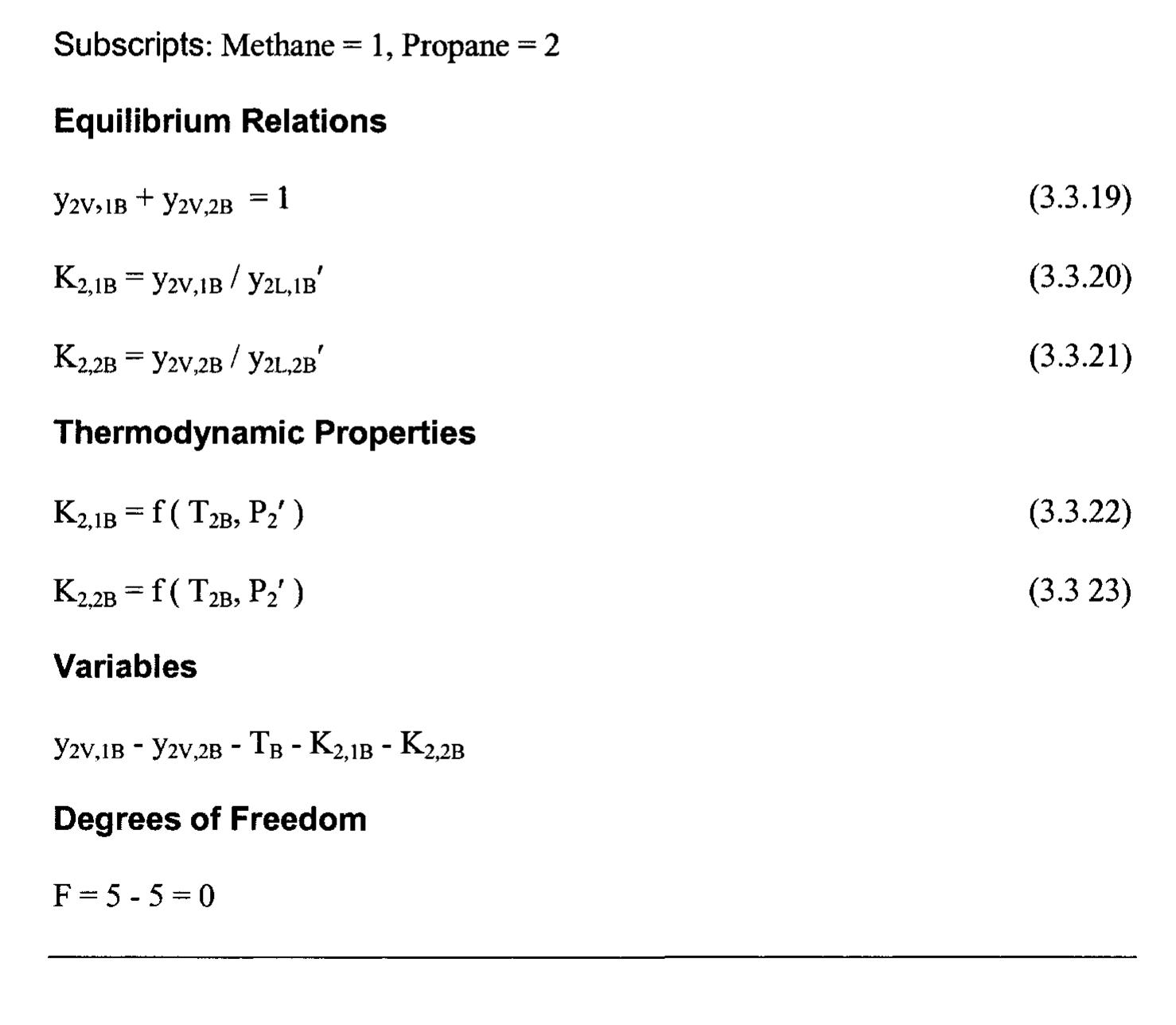 3.2 summary of equations for calculating the bubble-point