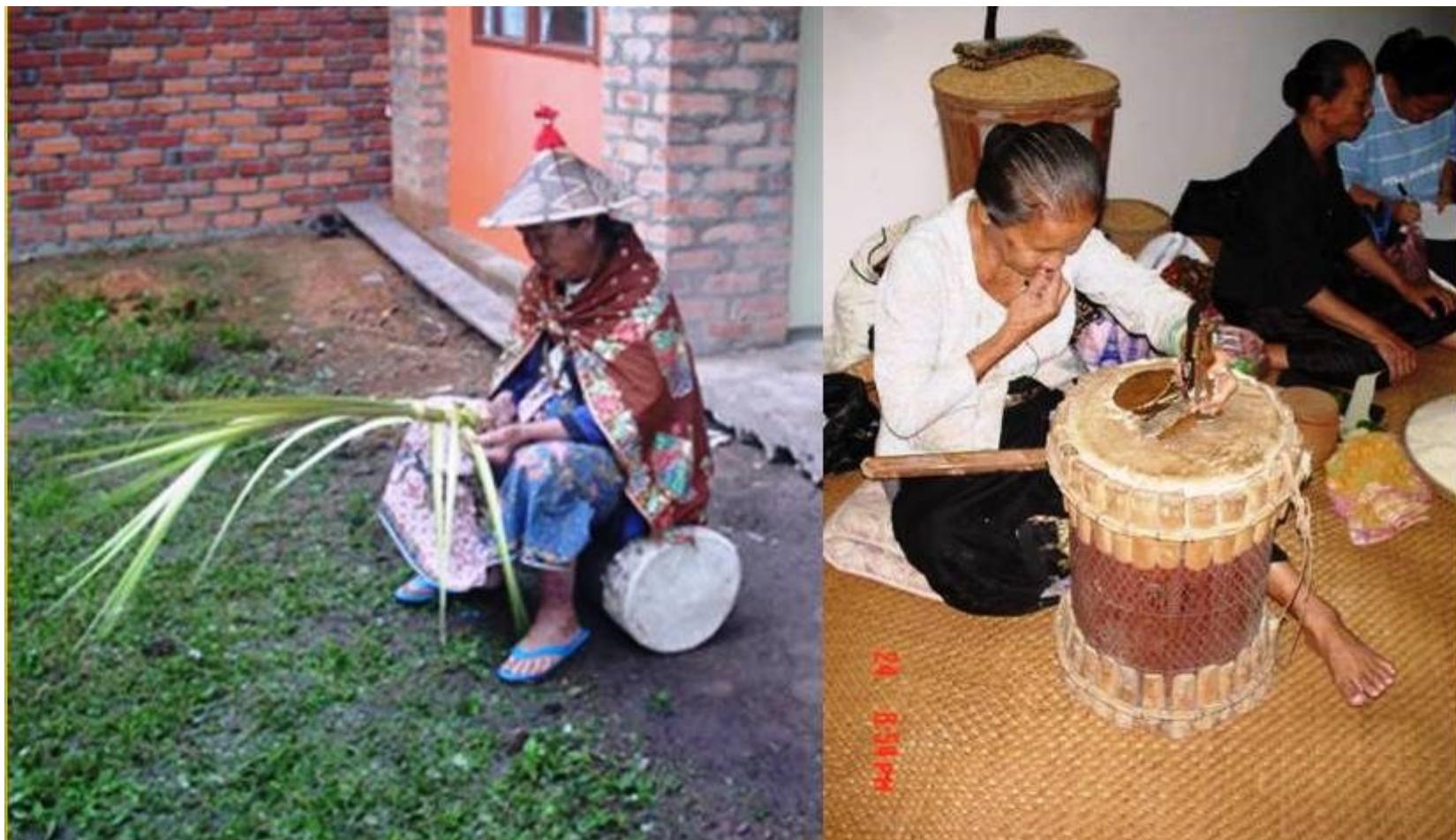 Contoh Rinait Plate 2. kadazan dusun drums as ritual objects (left to
