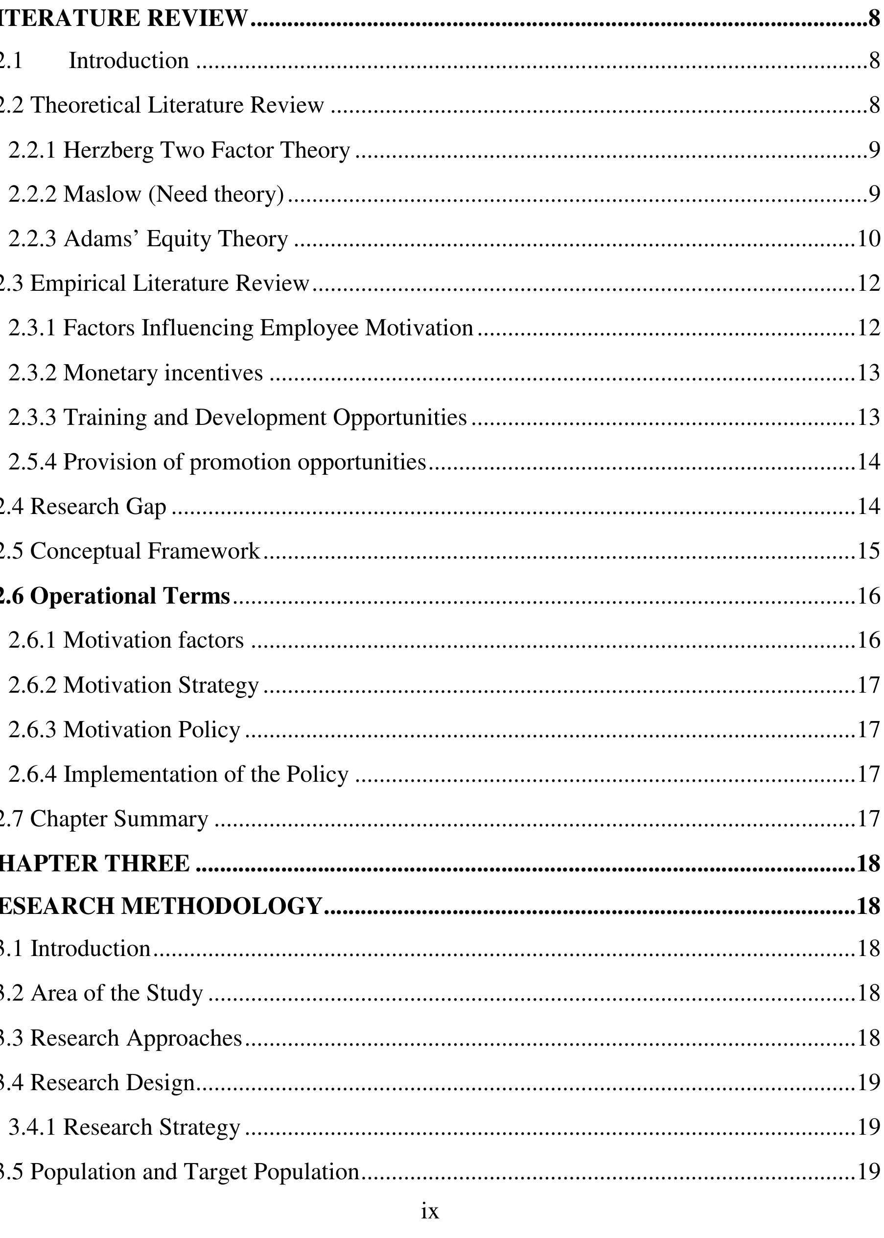 Table 2 - EMPLOYEE MOTIVATION AND ITS EFFECTS IN