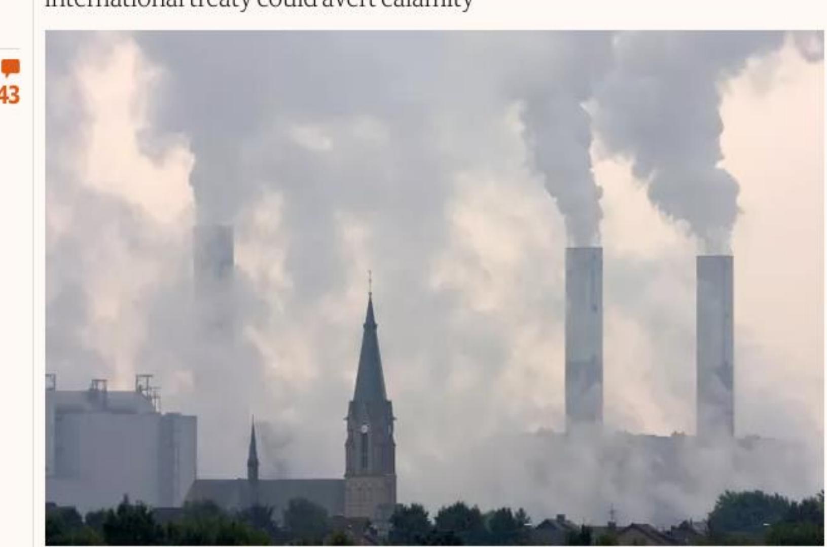 A Brown coal power plant in North Rhine-Westphalia. ‘Currently global demand for coal, oll and gas are all growing, with fossil fuels accounting for 81% of energy use.’ Photograph: Alamy Stock Photo 