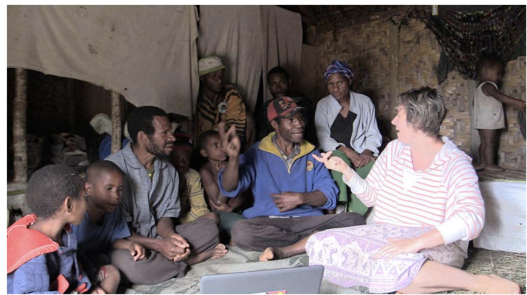 Nikindi, Simon, Kakuyl, Muna, Lauren and Kakuyl & Muna’s children at Ukulu 