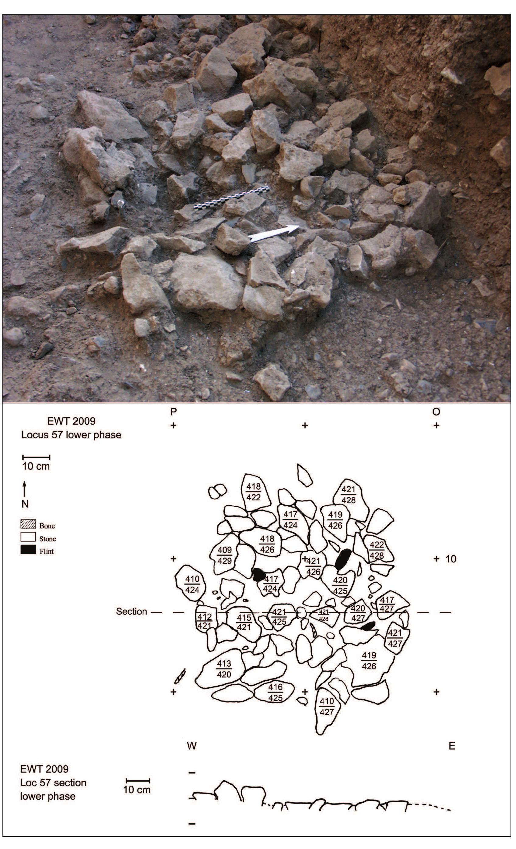 Figure 14. The stone platform of Loc. 57. 