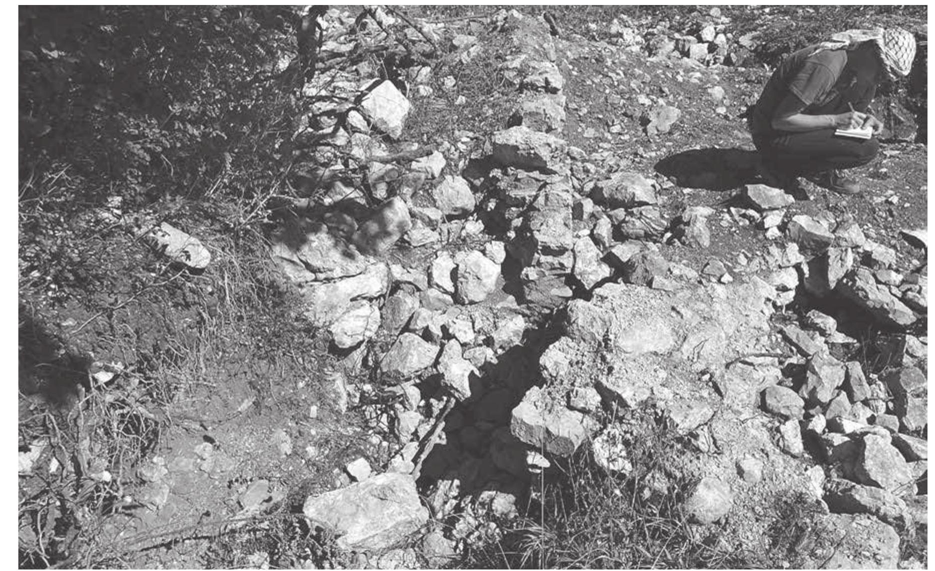 Fig. 19: Different phases of fortification walls (Hell, LA) in Vajtos-Oktisi, OH_ID_2065 (photo by P. TuSlova). 