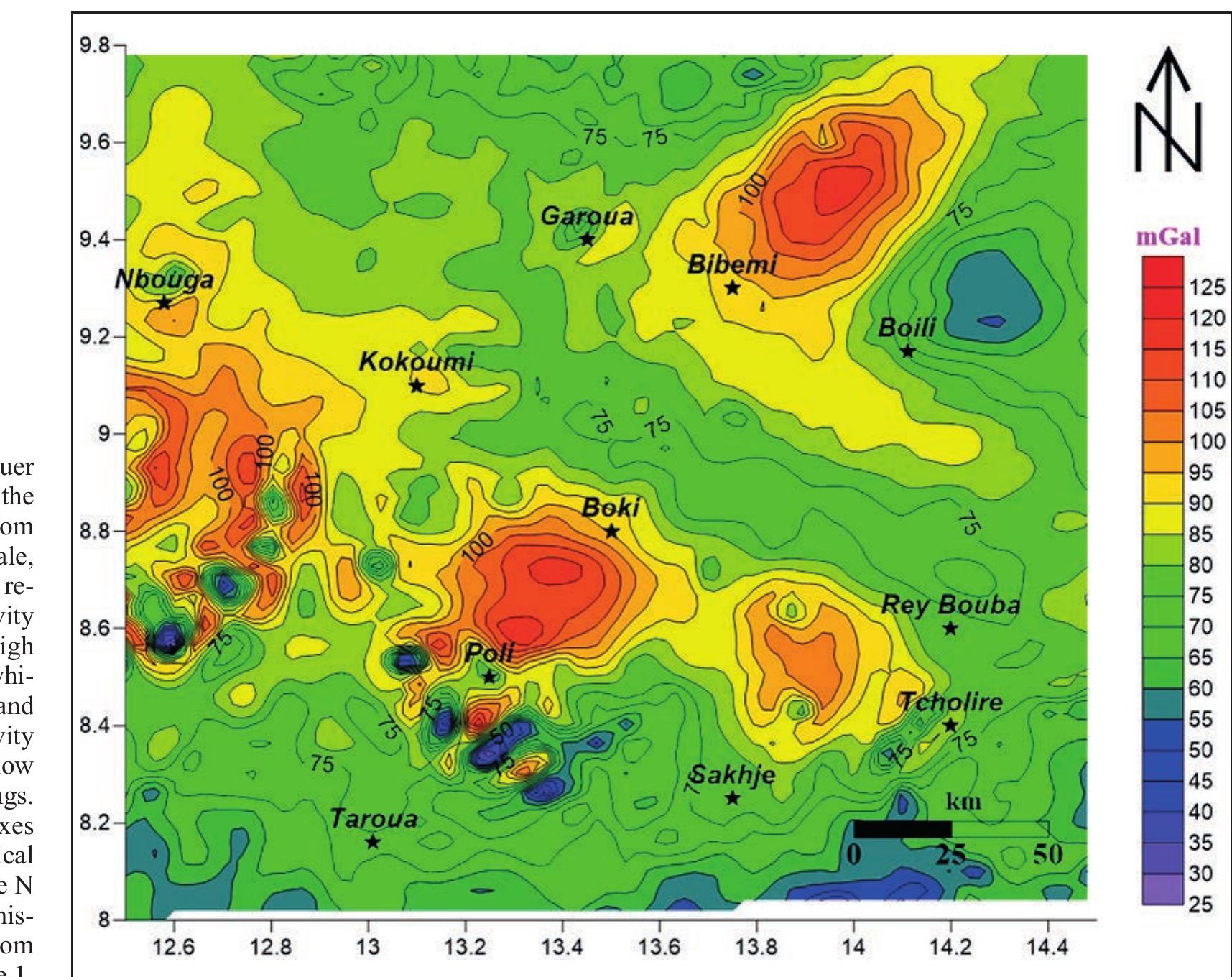 A 2d model of the garoua basin along profile b-b’: b-b’ is