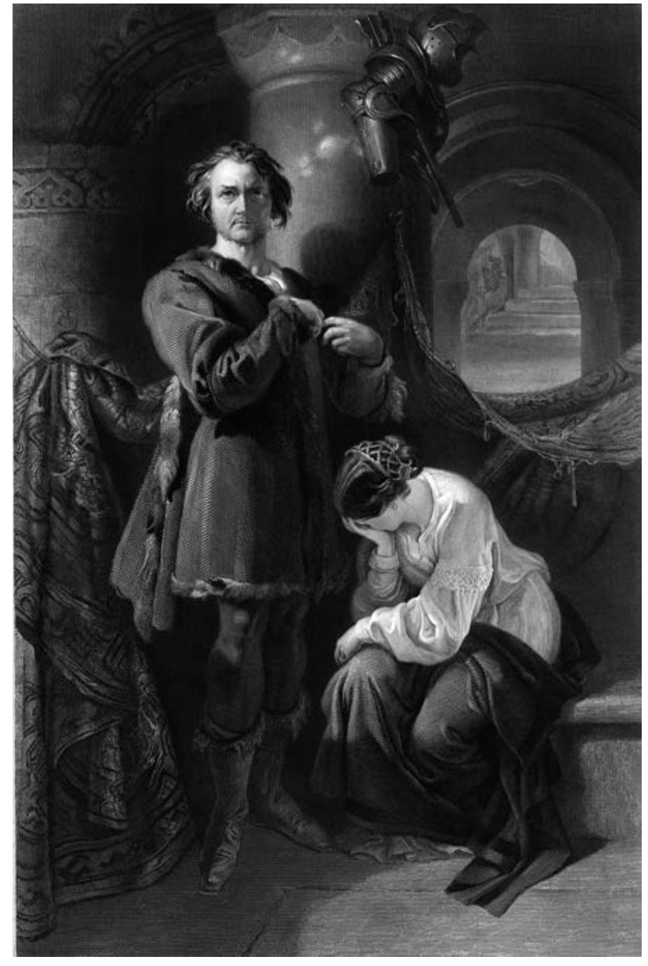 Fig.3 | William Charles Macready as Werner, print by Charles William Sharpe after Daniel Maclise, © Trustees of the British Museum. 