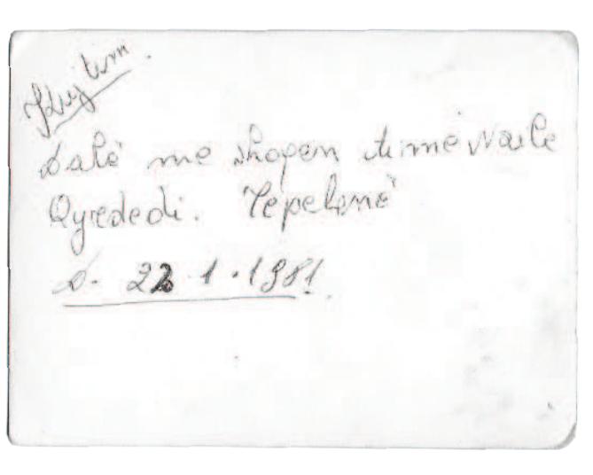 Fig.2: Devoll, around 1980 (private collection).
 Fig.3: Lunxhéri, 1981 (private collection).
