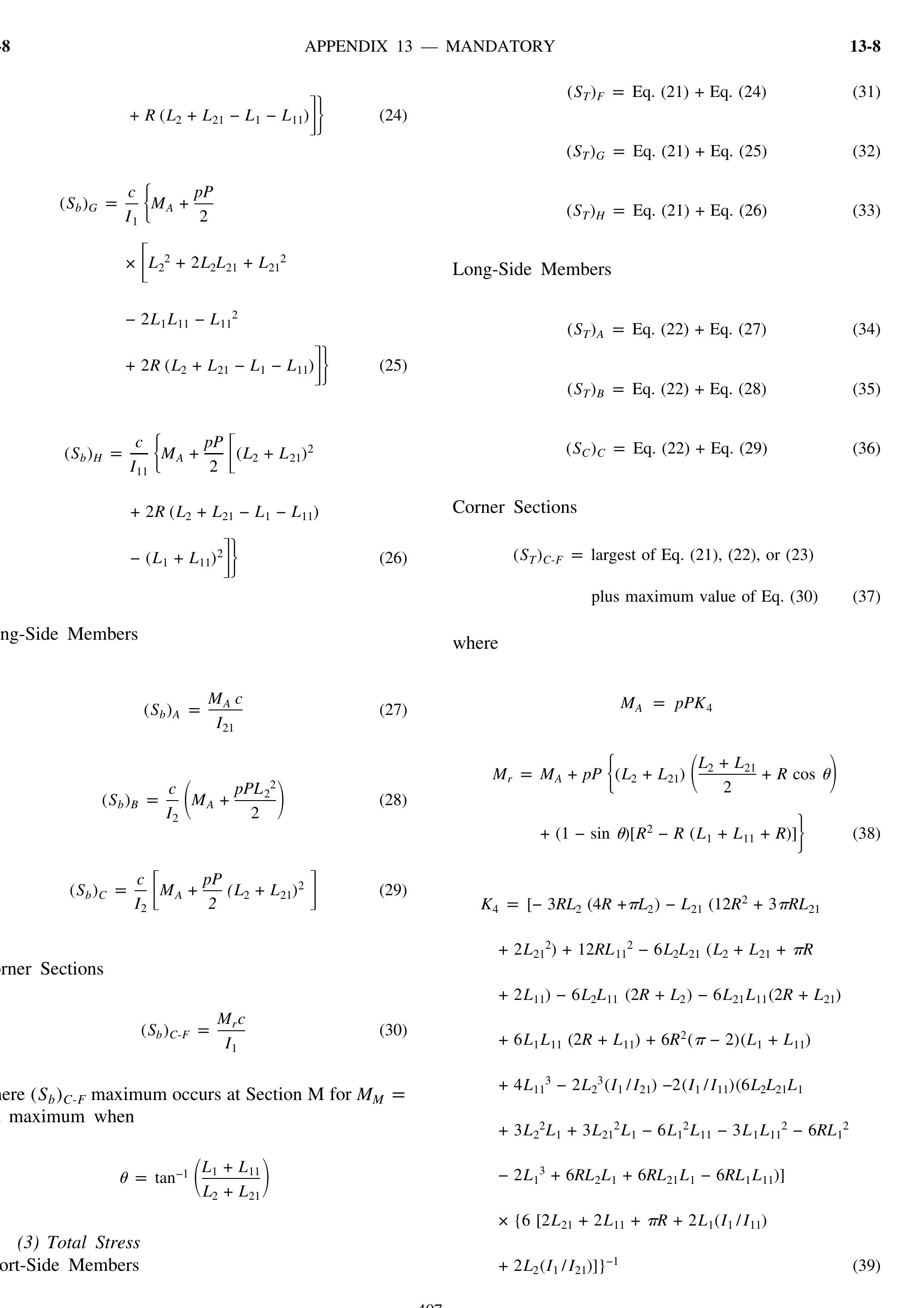 Table 18 - Appendices ASME VIII
