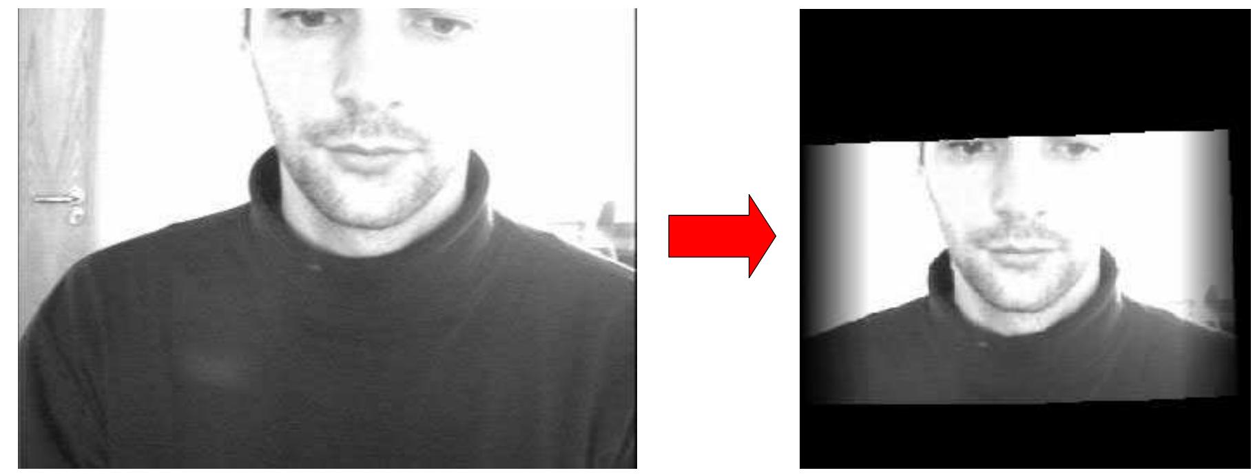 Example of an incomplete image, before and after