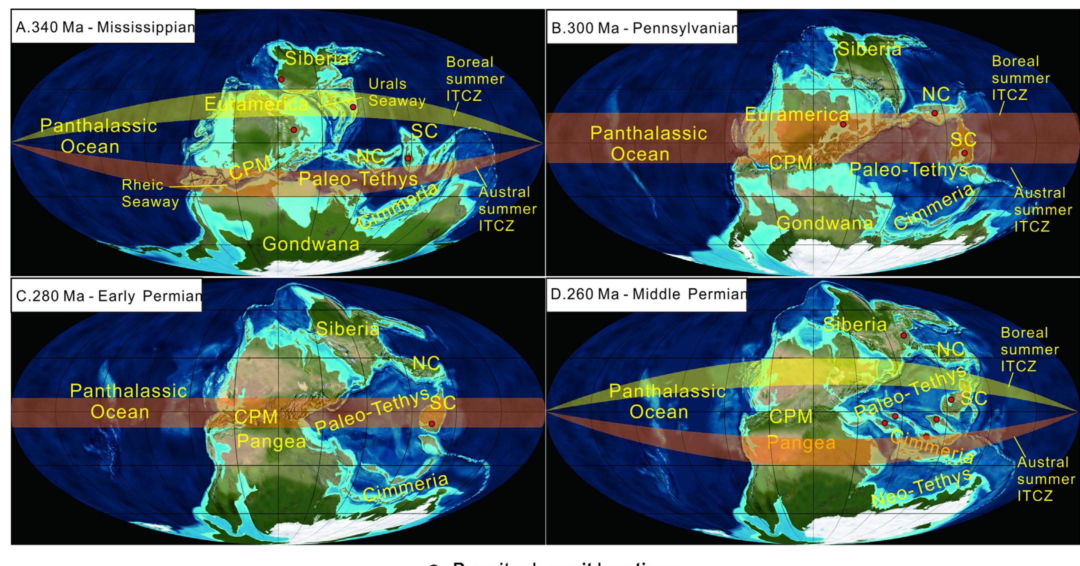 Global Paleogeographic Maps Of A Mississippian B