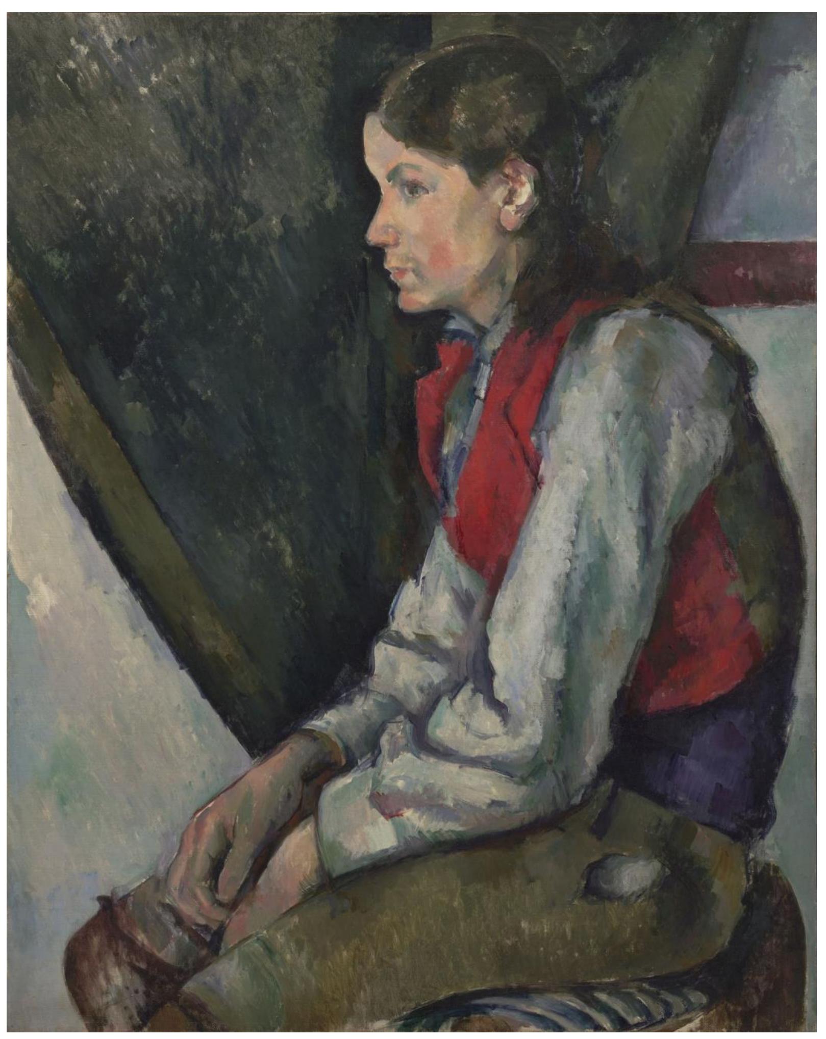Fig, 2 Paul Cezanne, Boy in A Red Vest, 1888-1890, Oil on canvas, 81cm x 65cm, Museum of Modern Art, New York 